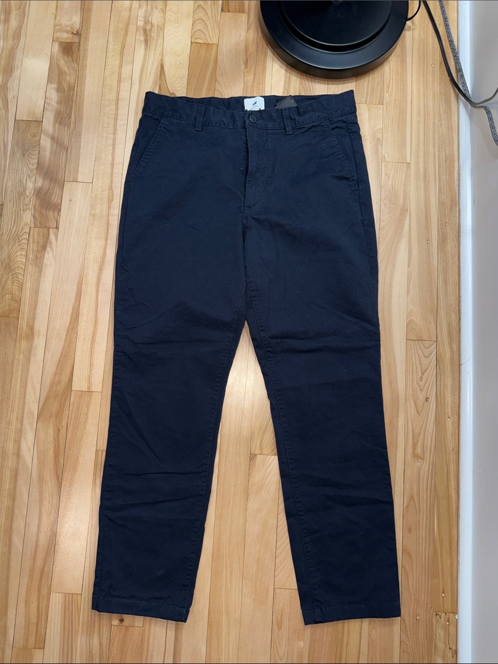 H&M Navy Blue Chino Pants - Straight Fit